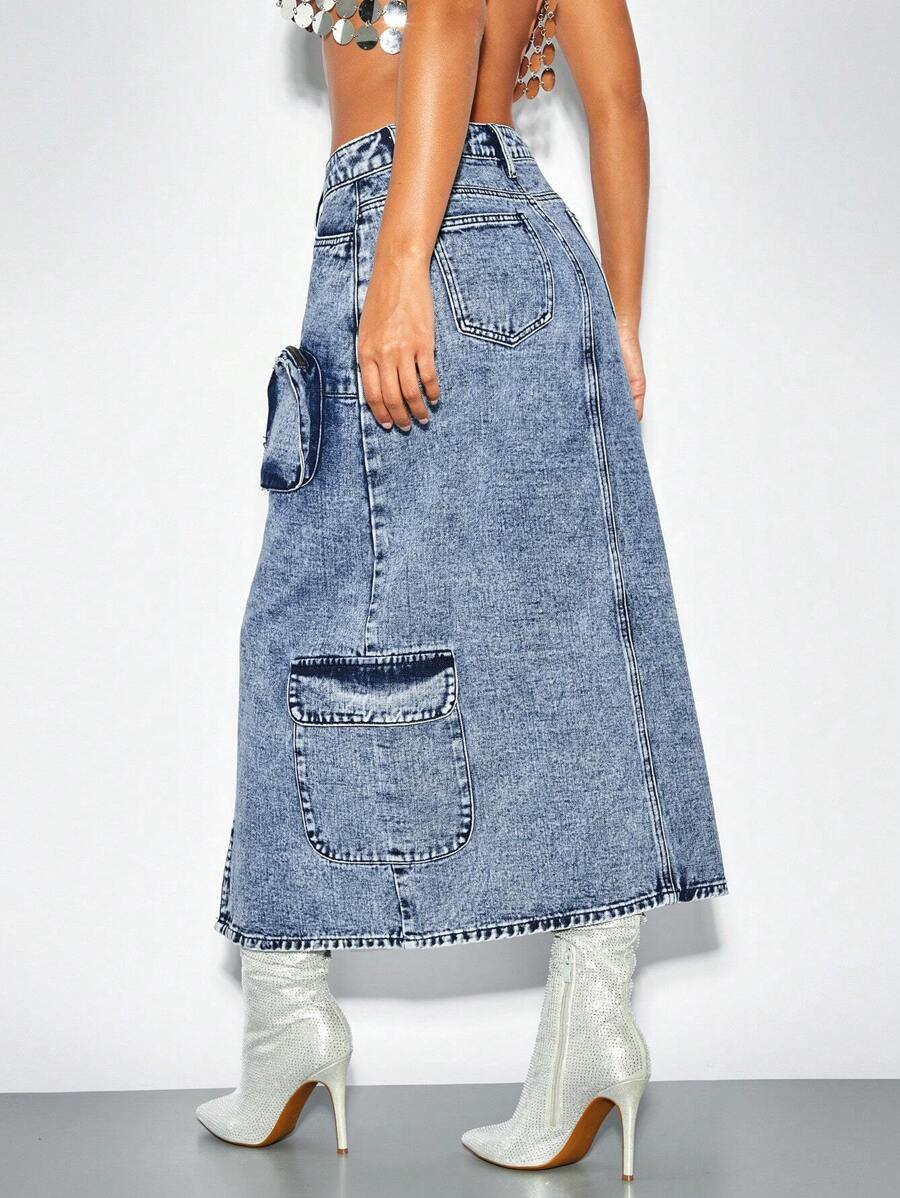 Unique Pandora Denim Kargo Etek