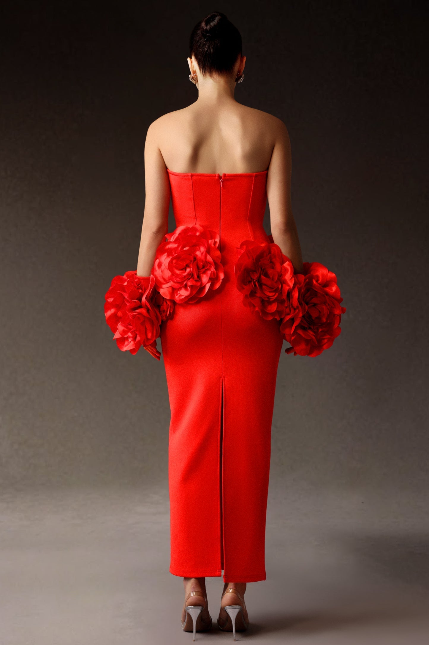 Mosaic Zephyr Çiçek Desenli Bandaj Maksi Elbise