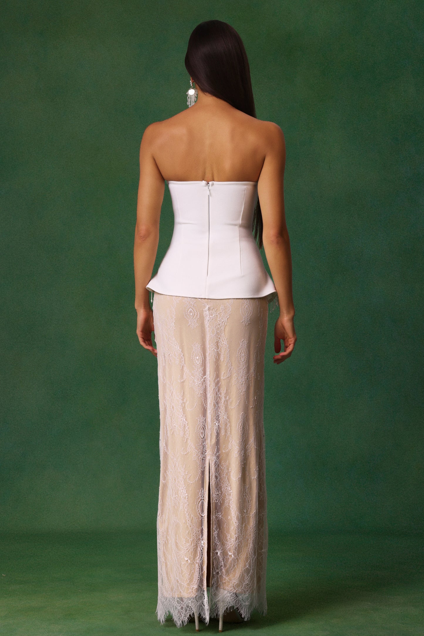 Claire Cherie Püsküllü Nakışlı Bandaj Maxi Elbise