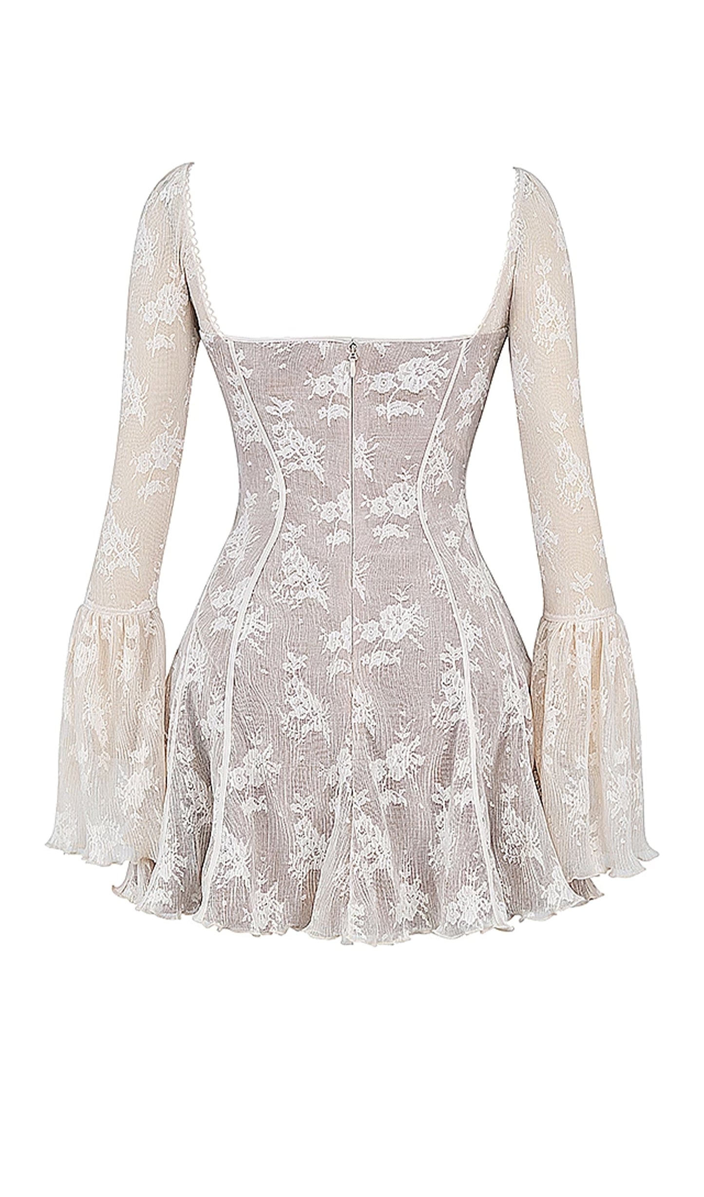 Tinsel Mirage Fildişi Dantelli Mini Elbise