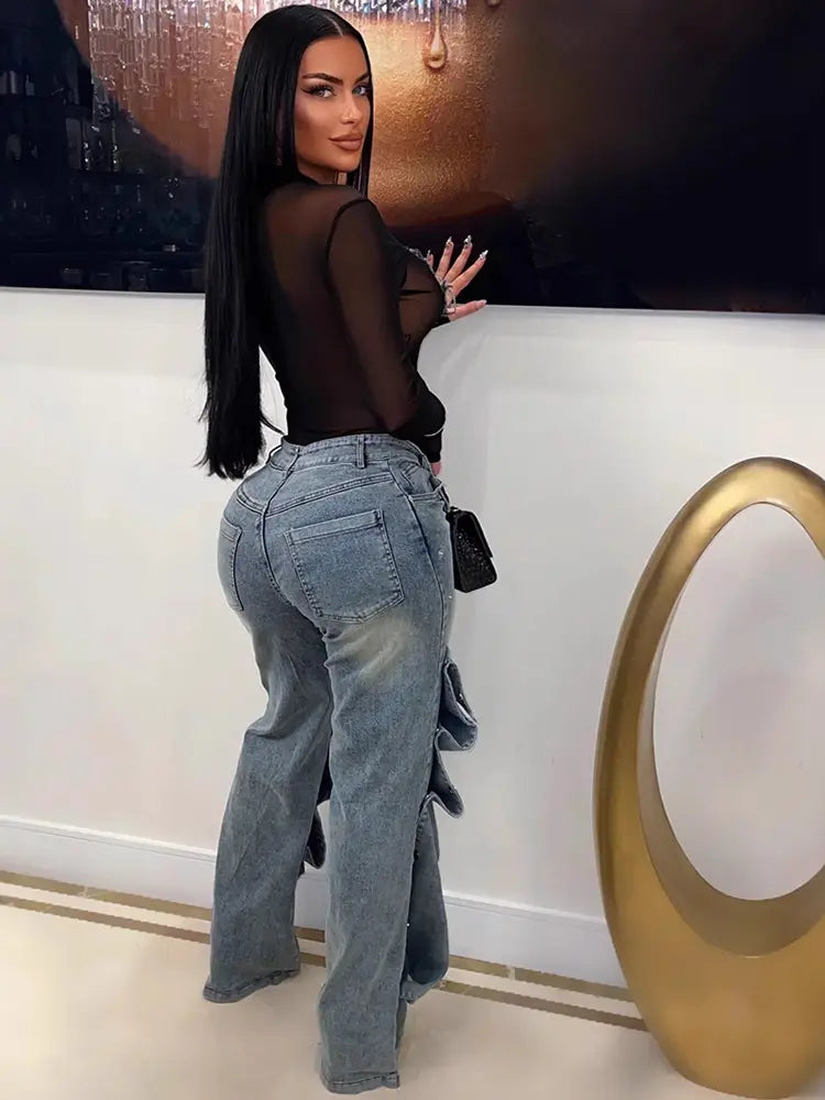 Papi Patchwork Düğme Detaylı Pantolon