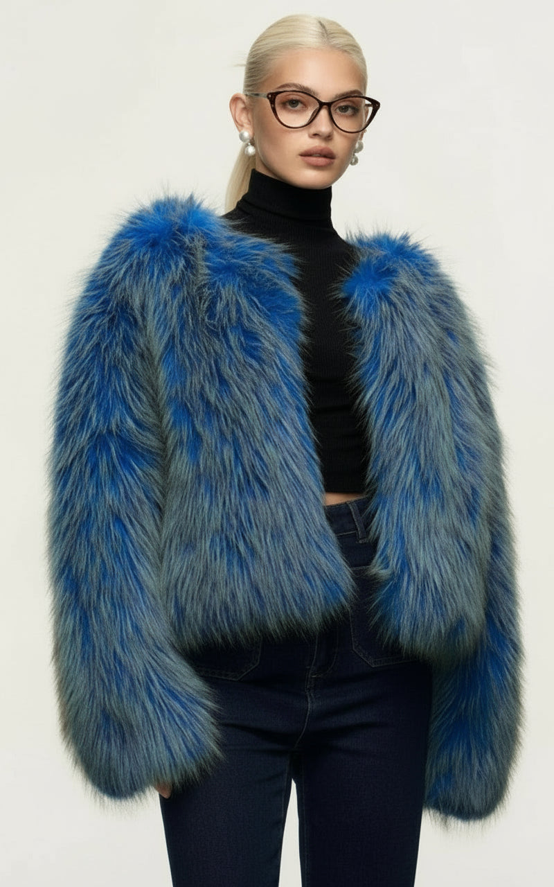 Nordic shadow mavi kürk