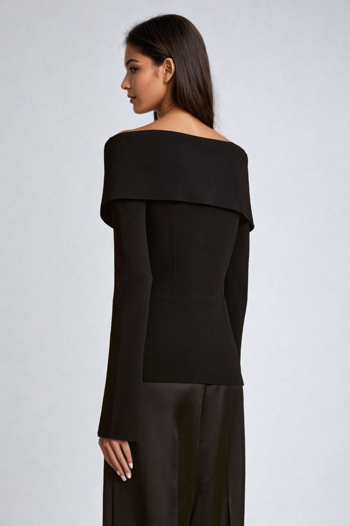 Victoria Fermuarlı Bodycon Üst