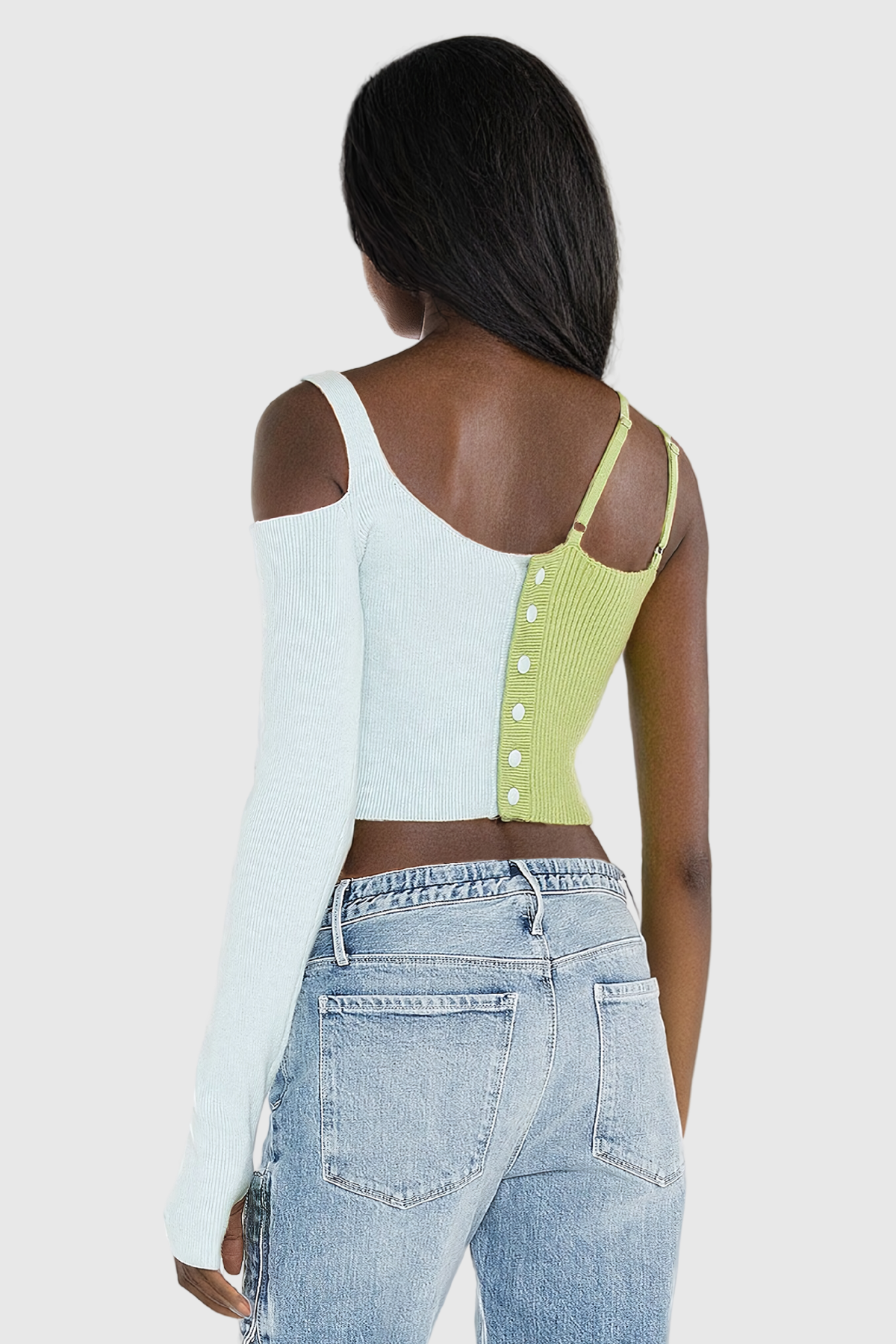 Christina Asimetrik Örgü Üst