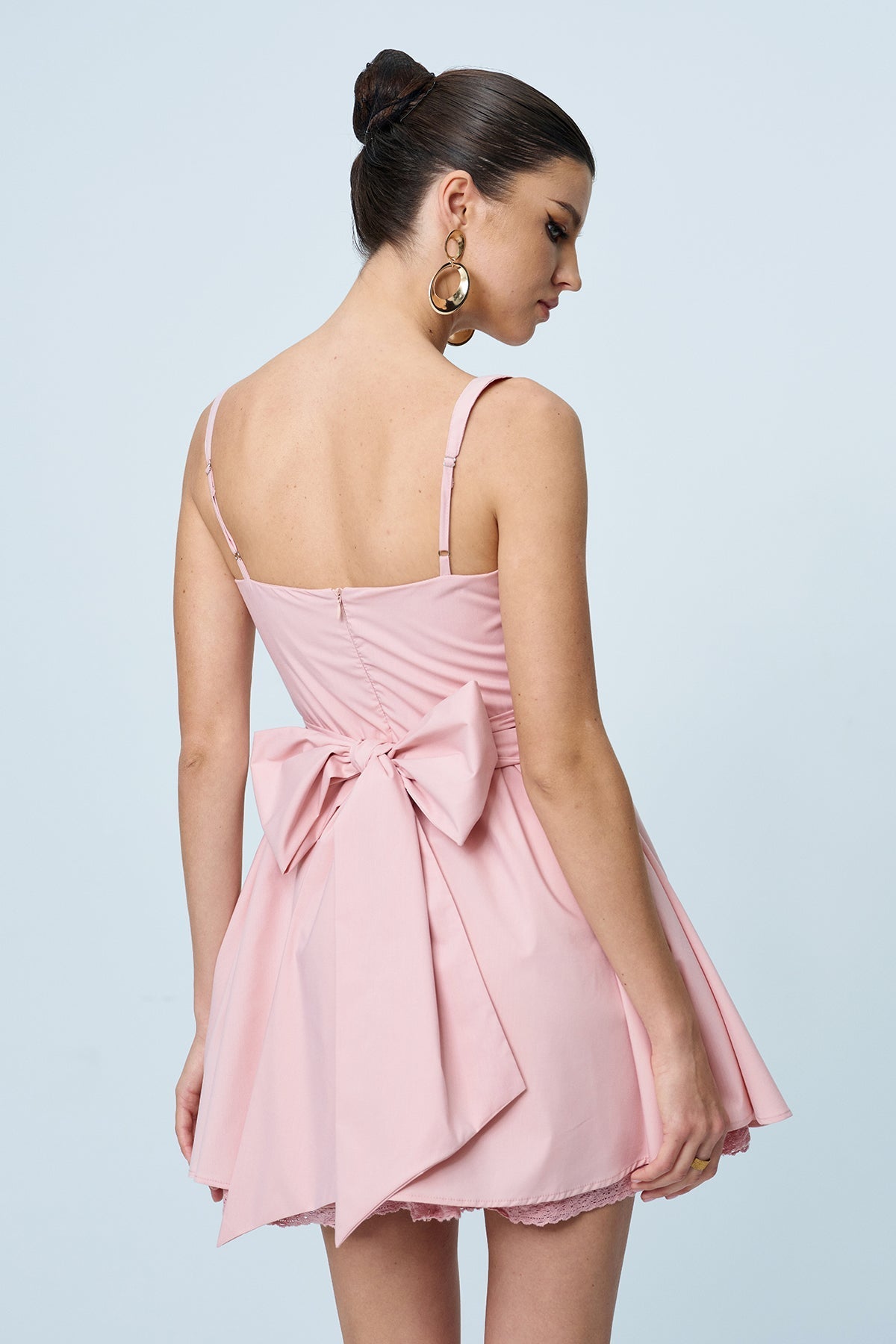 Sagita Mini Elbise Pembe