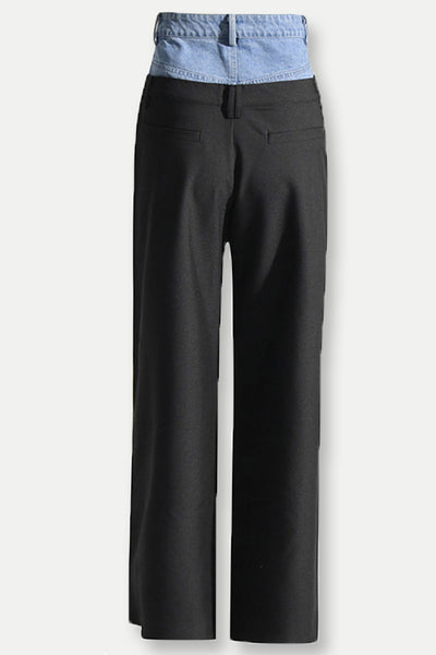 Lily Patchwork Denim Pantolon