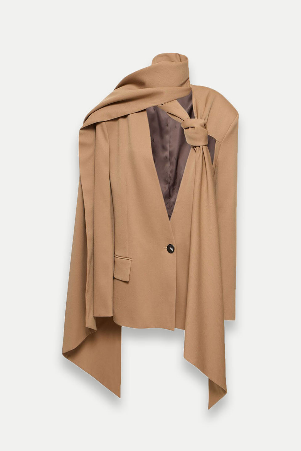 Claire Kesik Detaylı Blazer Takım (Kahverengi)