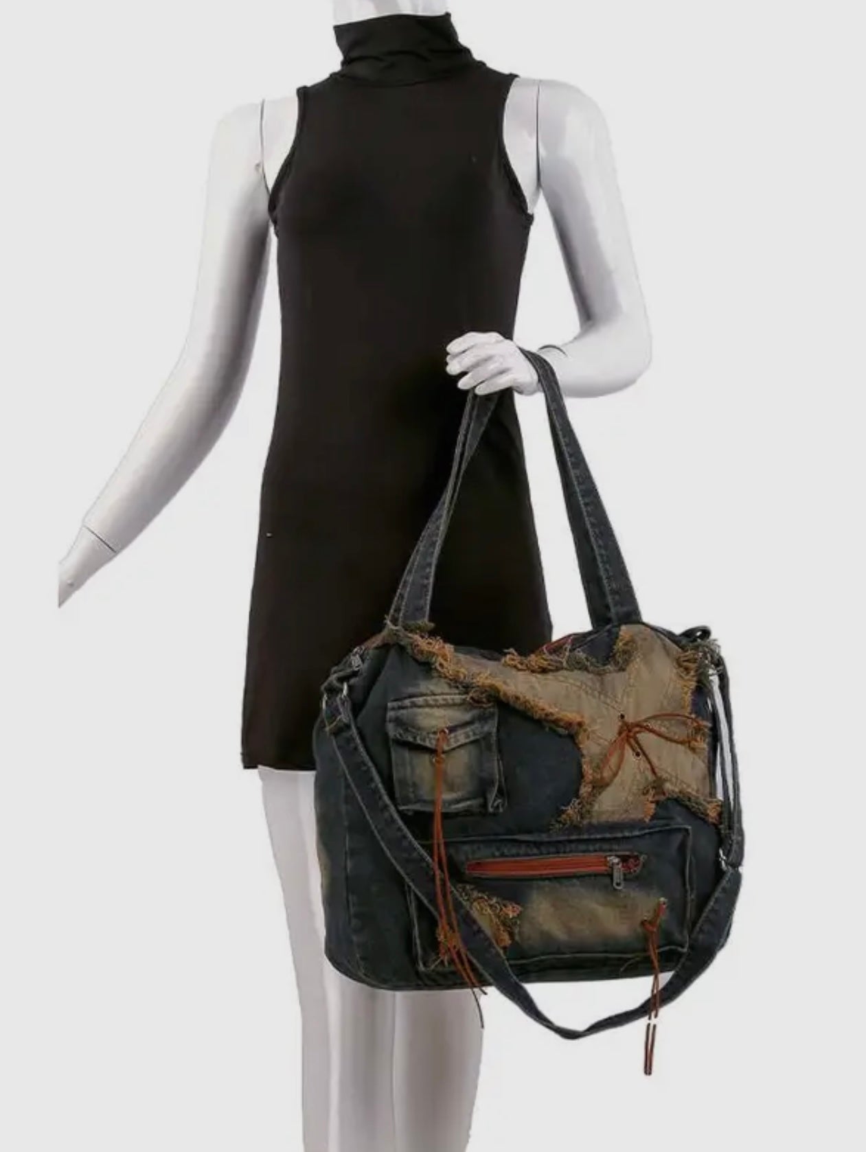 Masquerade Denim Omuz Çanta