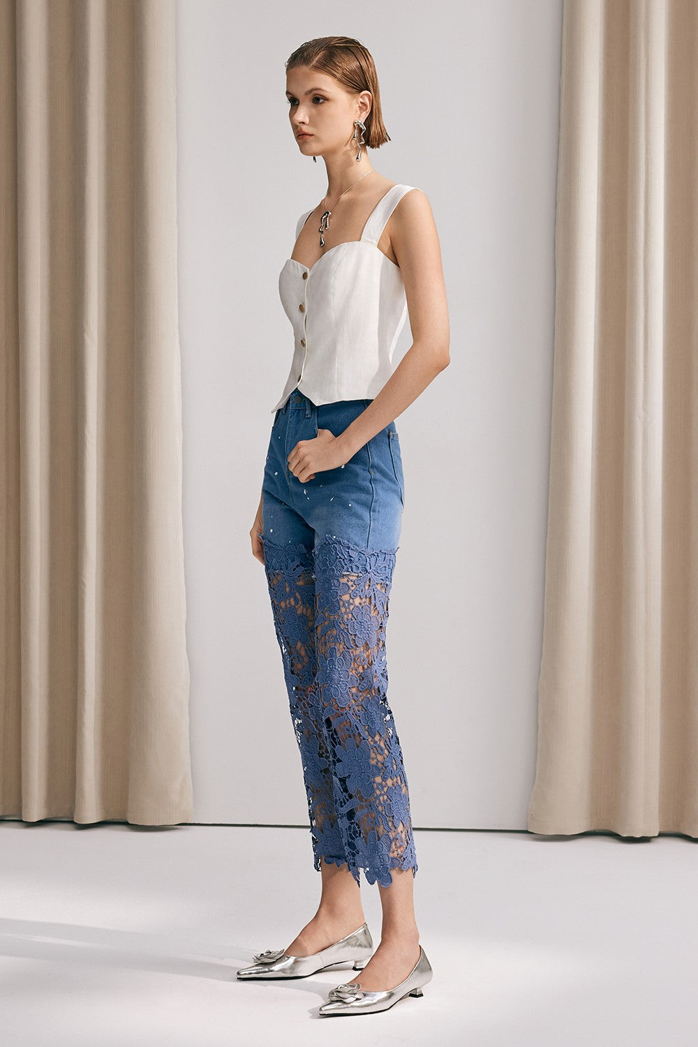 Kornelia Çapraz Bodycon Kolsuz Üst