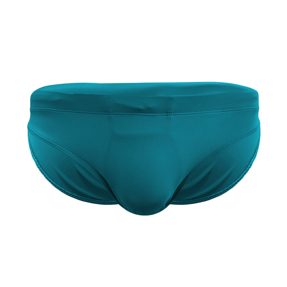 Düz renk sıkı slip mayo