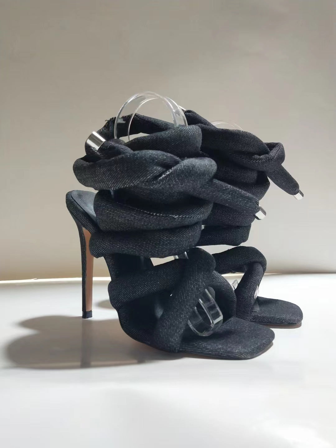 Hex on Heels Çapraz Bağcıklı Topuklu Ayakkabı