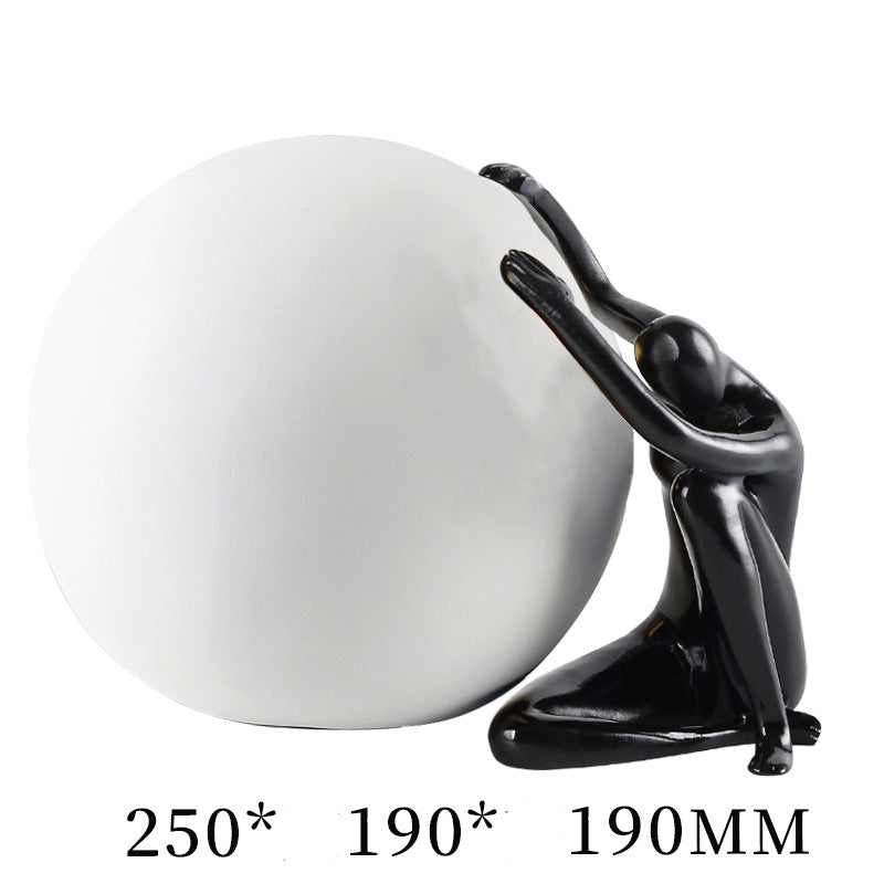 Nordic Light Lüks Oturma Figürü Top Tutarak