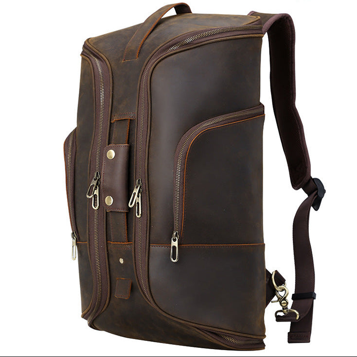 Luzz Hakiki deri büyük kapasitesi sırt çantası