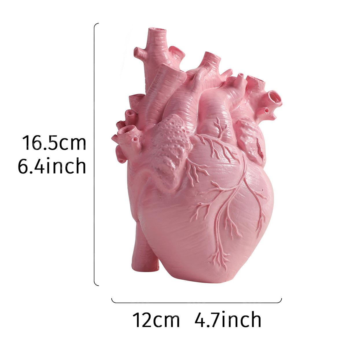 Kalp şeklinde , reçine vazo Wabi-sabi tarzı