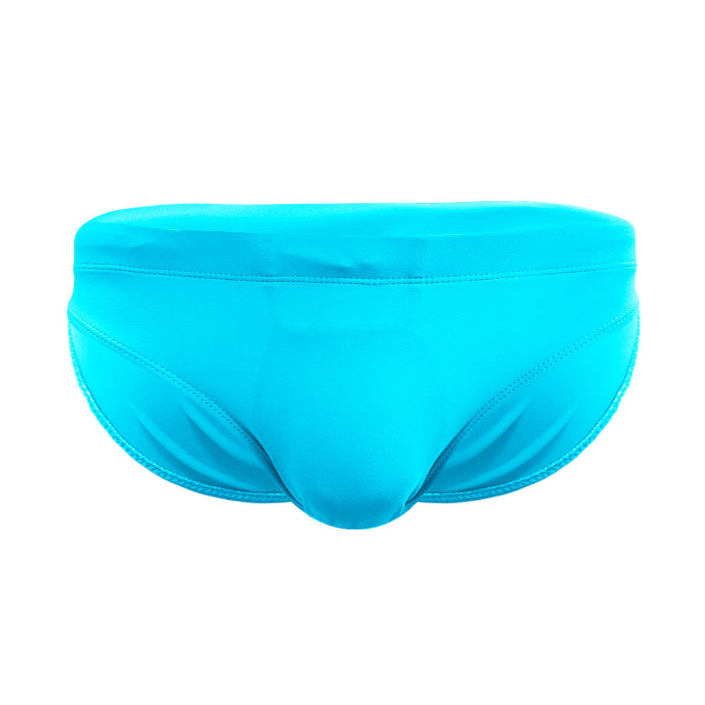 Düz renk sıkı slip mayo