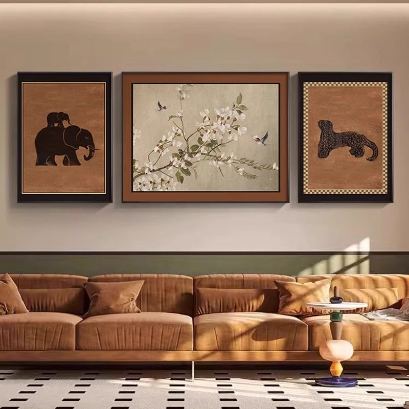 3 lü set Dekoratif resim triptik tasarım