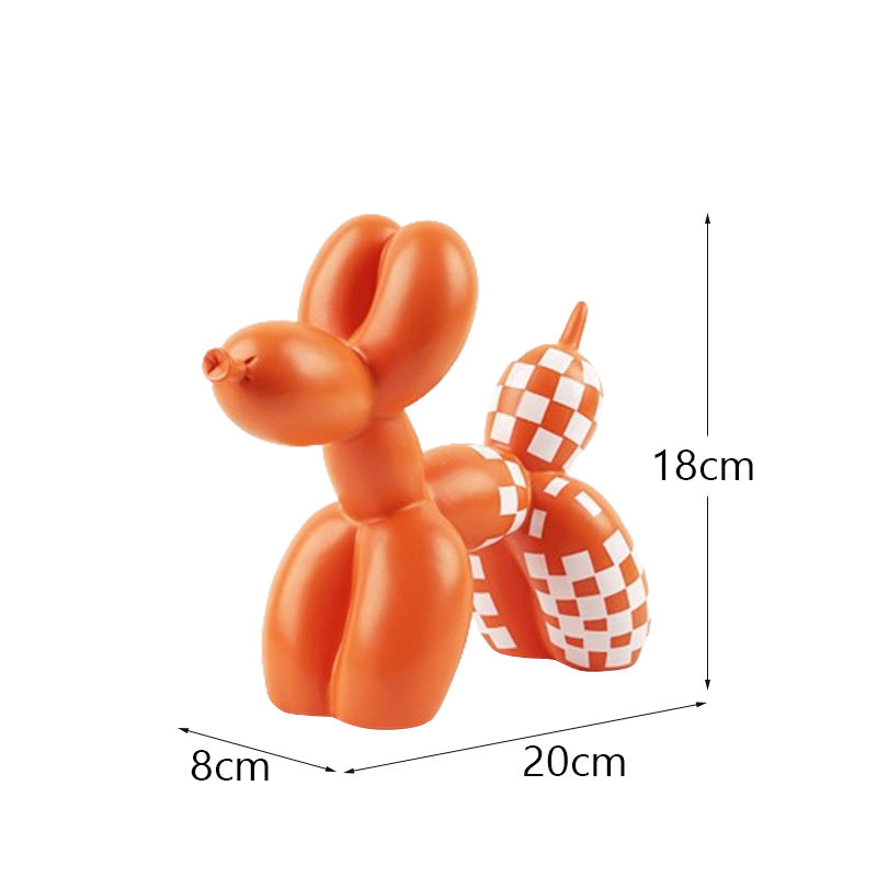 grafiti balon köpek süsleri ev yumuşak mobilyalar oturma odası veranda TV dolabı dekorasyonları