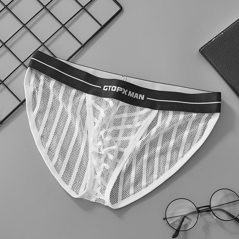 2 li set GTOPX MAN düşük bel file şeffaf buz ipek külot