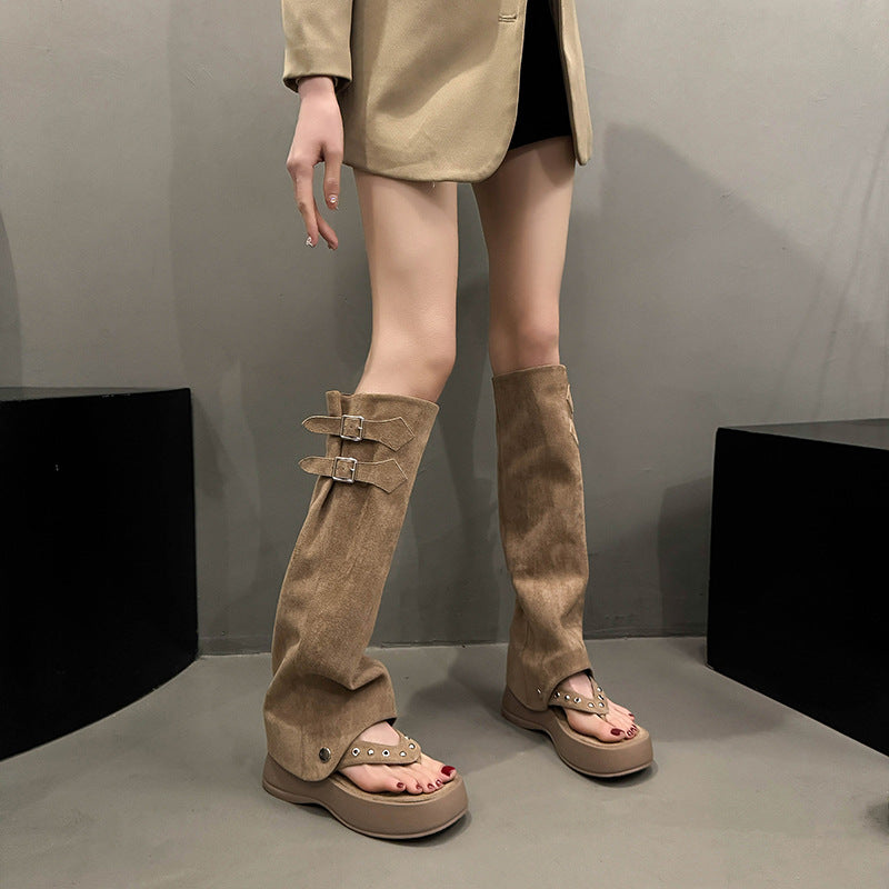 Zero Gravity Gown Süet Sandalet Çizme