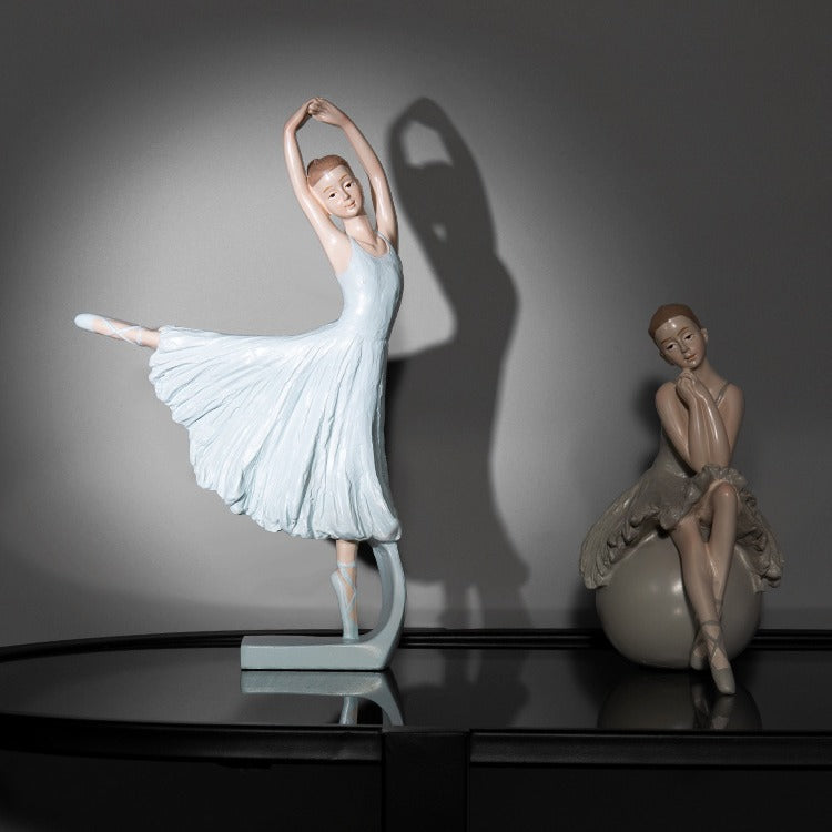 İskandinav yaratıcı bale kız süsleri ins tarzı dansçı modeli odası prenses odası 4 lü set