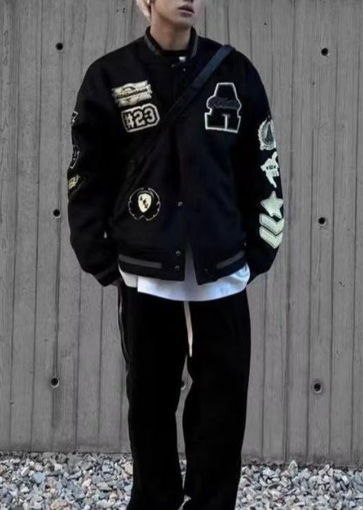 Cool Boys yün beyzbol ceketi