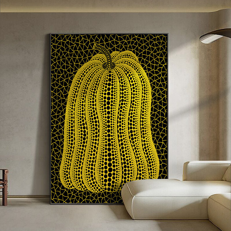Yayoi Kusama balkabağı duvar resmi