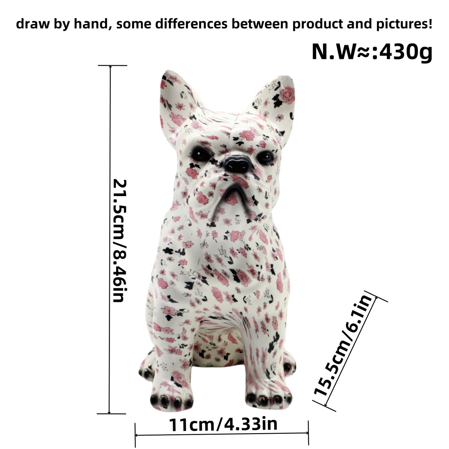 Modern grafiti oturan bulldog yaratıcı ev şarap dolabı dekorasyonu ofis masaüstü takı el sanatları