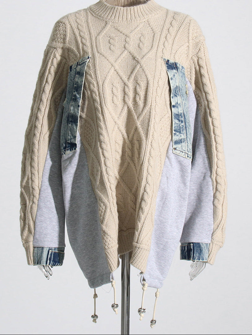 Liliana Rex Bağcıklı Triko Kazak