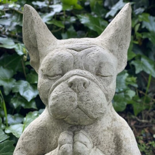 i meditasyon köpeği dış mekan dekorasyonu bahçe heykeli reçine süsleri bahçe avlusu tasarımı (bir saksı bir heykel)