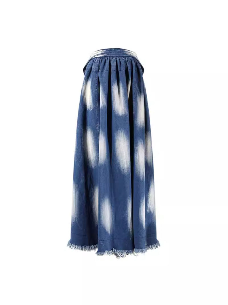 Runaway Sugar Püskül Detay Denim Etek