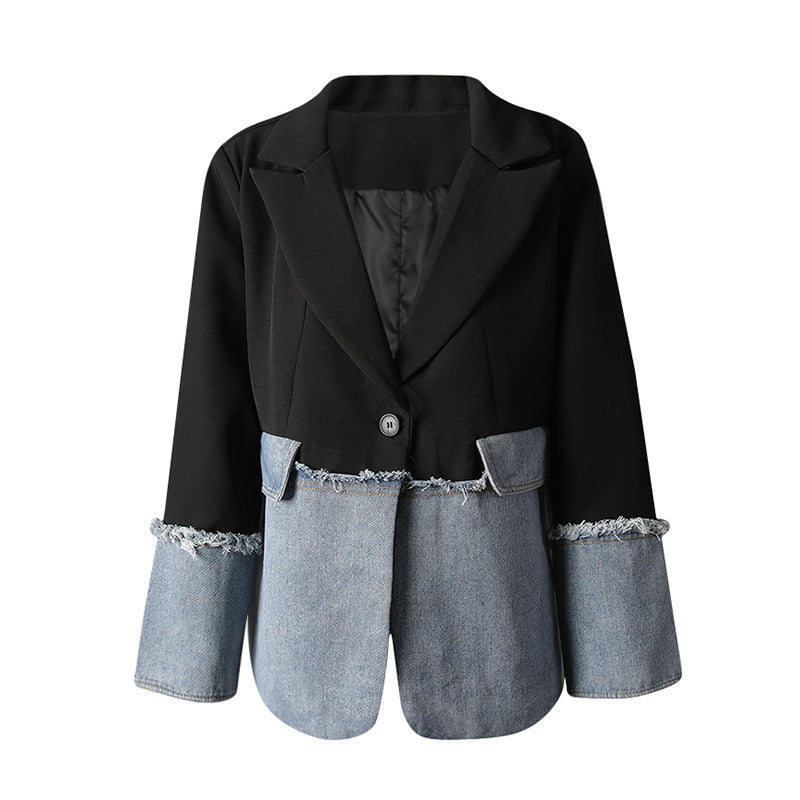 Katana Allegra Denim Patchwork Ceket