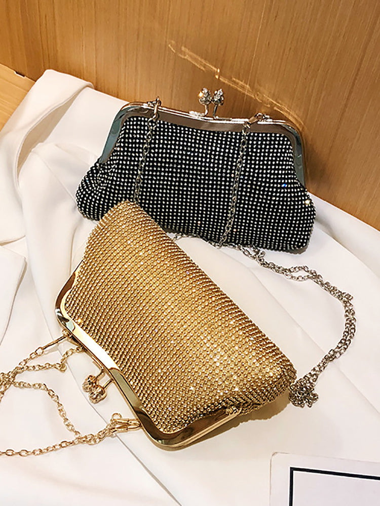 Sparkling Taşlı Çapraz Askılı Çanta