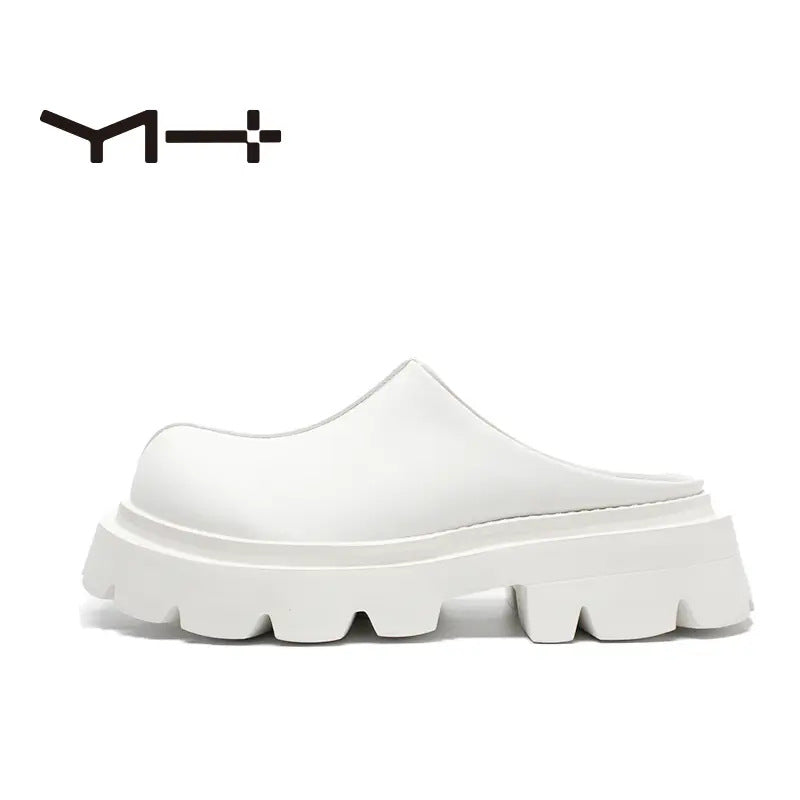 Luzz Kalın Tabanlı Unisex Deri Terlik