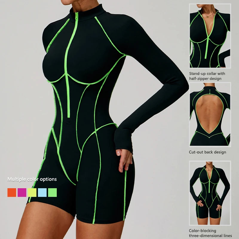 Dare2Luzz Sırtı Açık Kısa Tulum