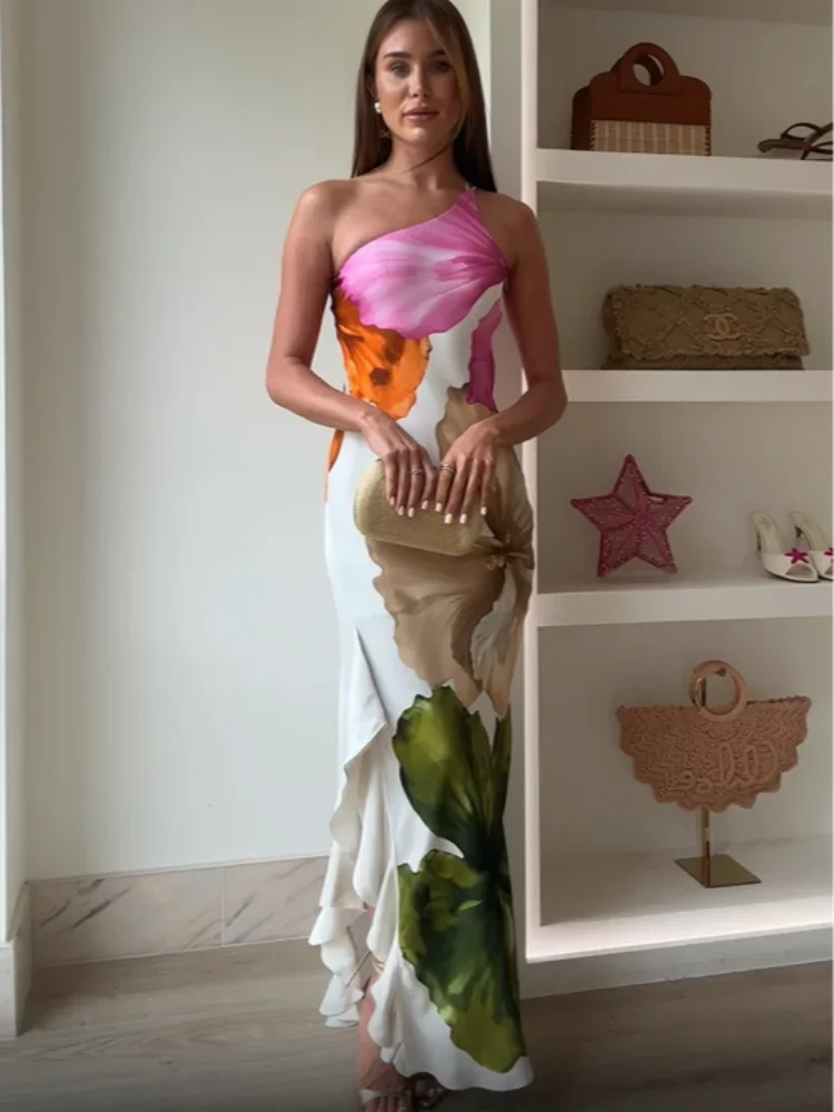 Hannah Lilian Yazlık İnce Midi Elbise