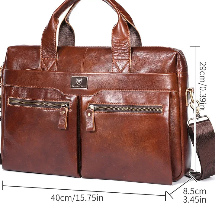 Luzz Leather 14 Inch Laptop Handbag