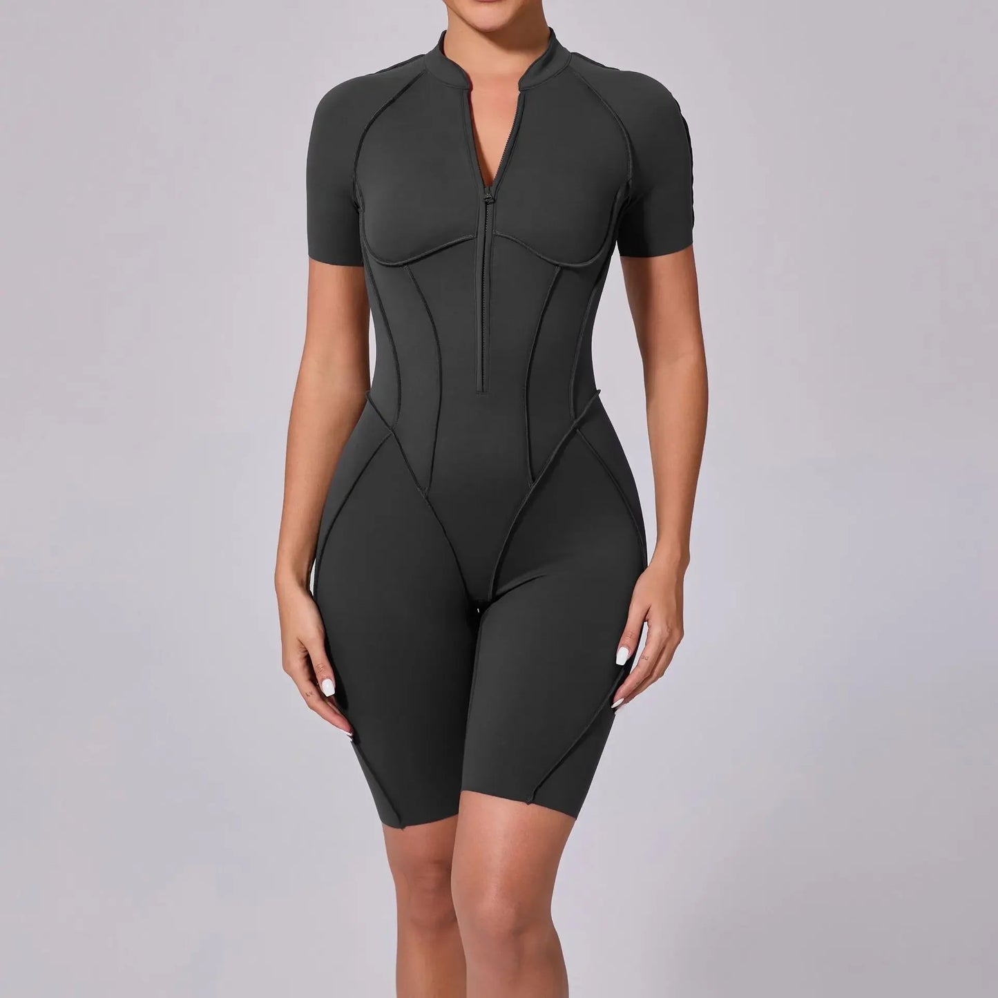 Dare2Luzz Dikişsiz Kısa Spor Tulum
