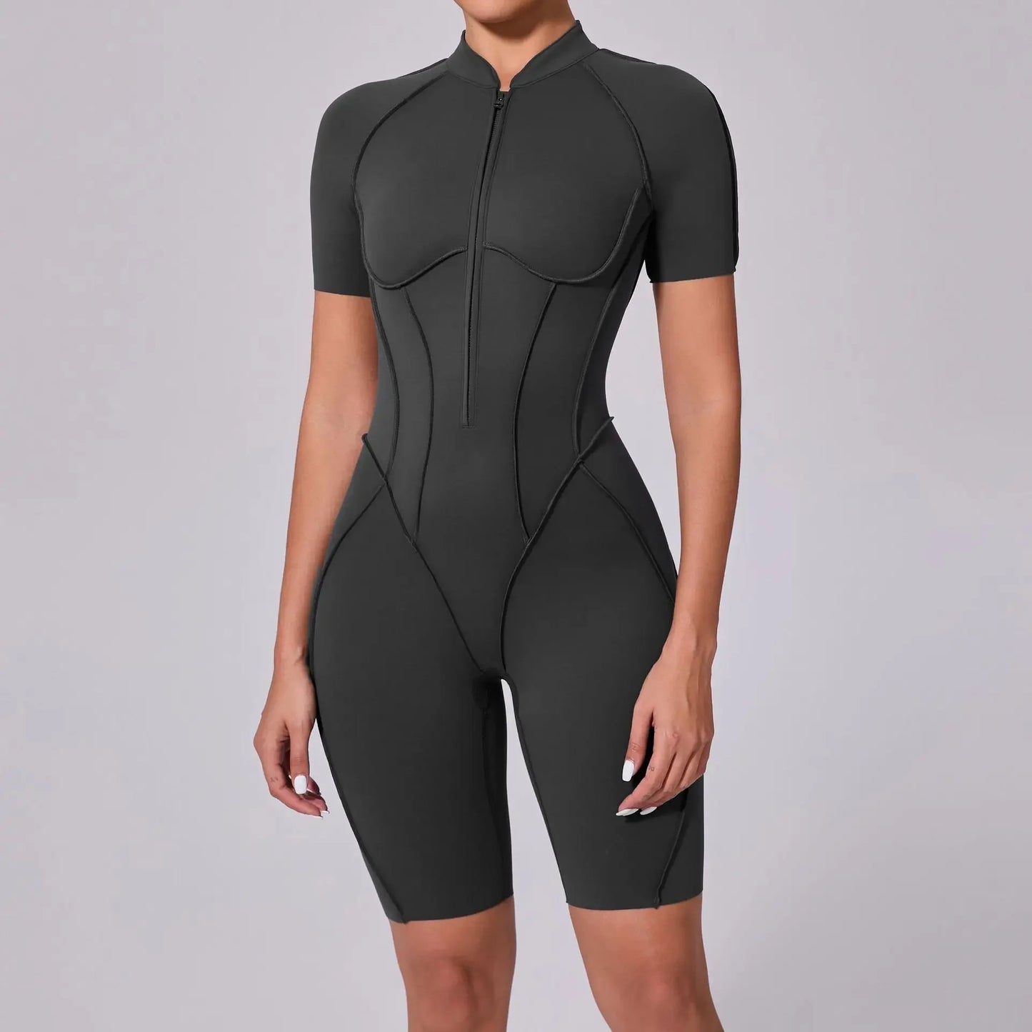 Dare2Luzz Dikişsiz Kısa Spor Tulum