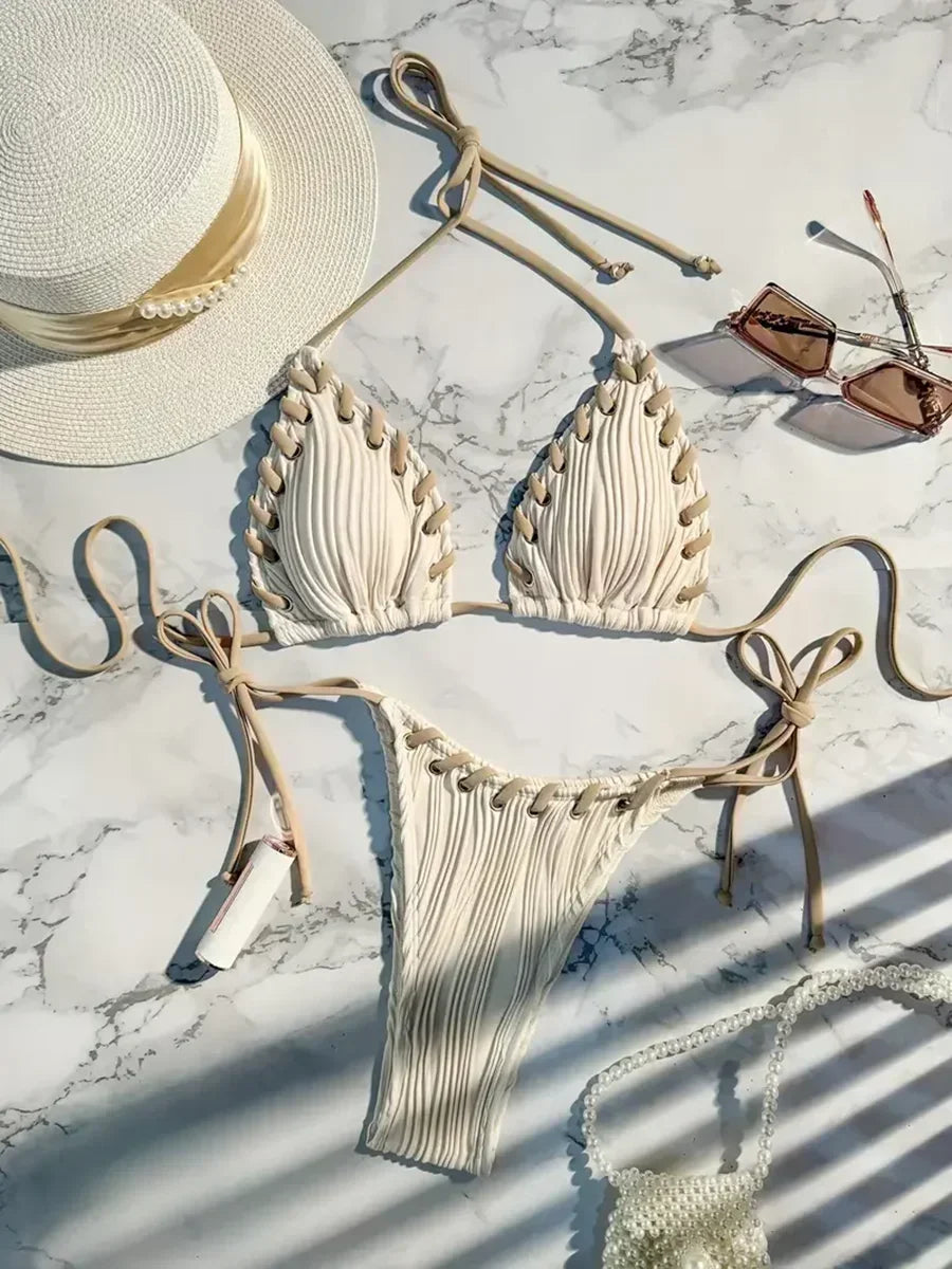 Coconut Sunset Brazilian Bikini Set