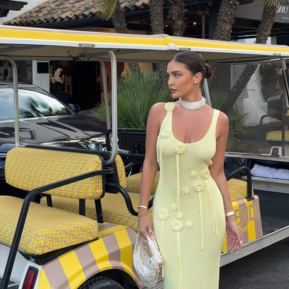 Rebelle Fleur Çiçekli Plaj Elbisesi