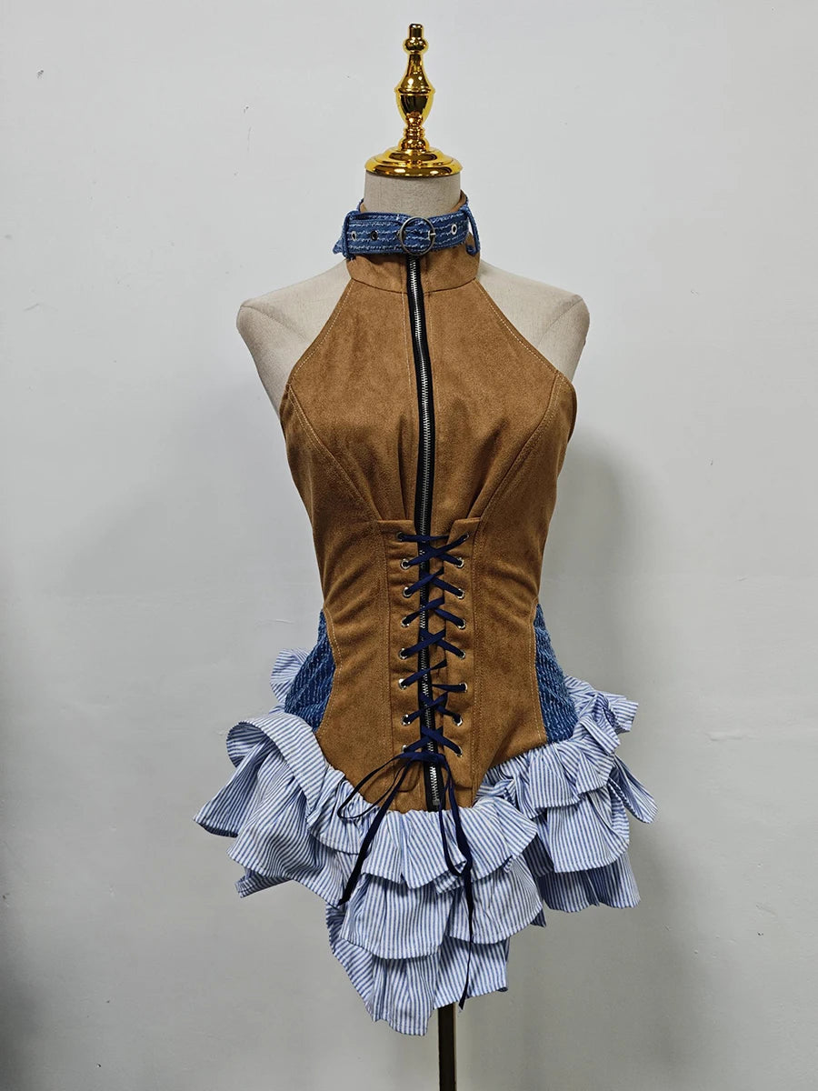 Rubby Eloise Mini Rufleli Elbise