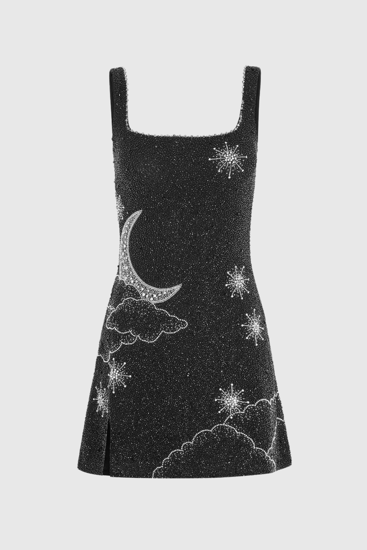 Sylvia Taşlı Gökyüzü Renkli Mini Elbise