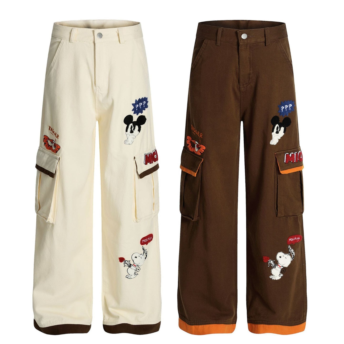 Gingham Ghost Nakışlı Pantolon