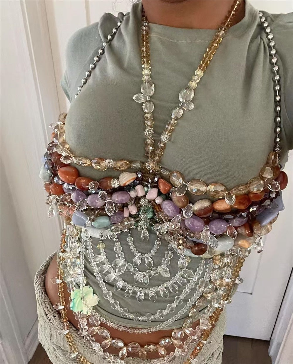 Blush Cage Boncuk Bra