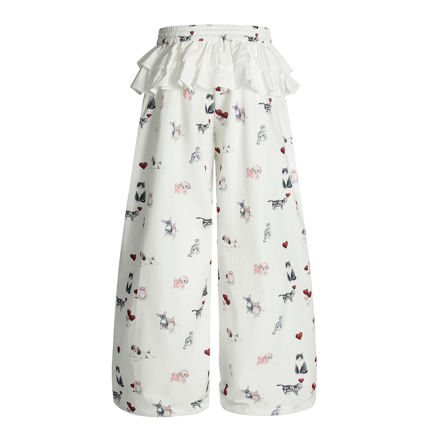 Concrete Curl Baskılı Baggy Pantolon