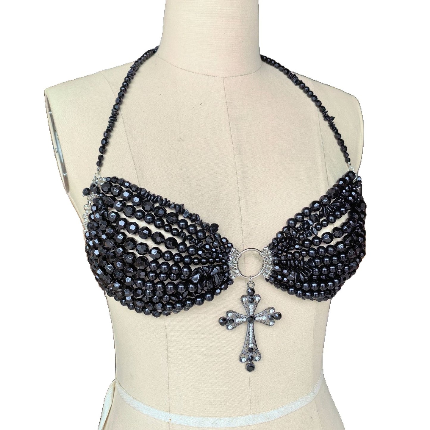 Cross Hang Boncuk Bra