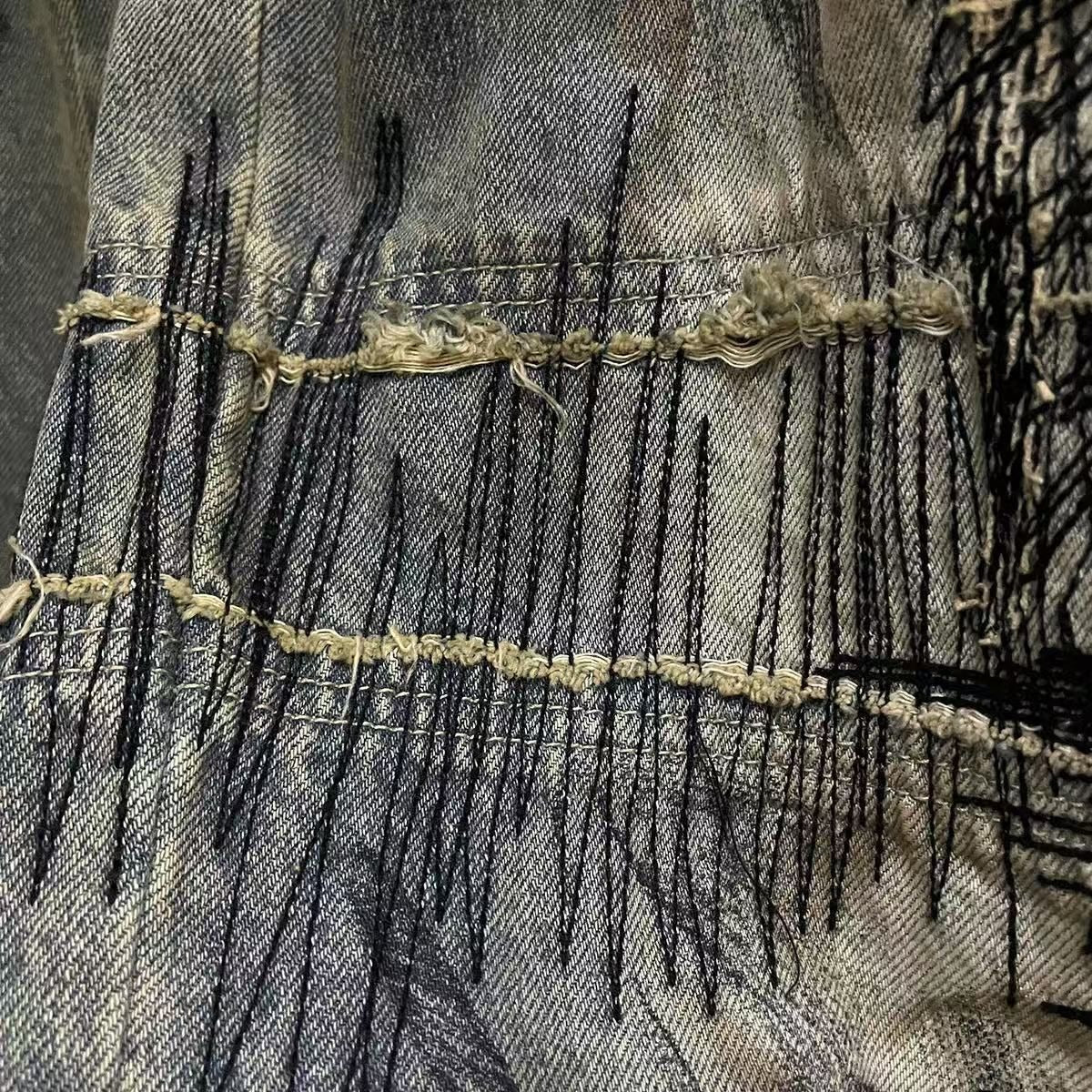 Moondance Nakışlı Denim Pantolon