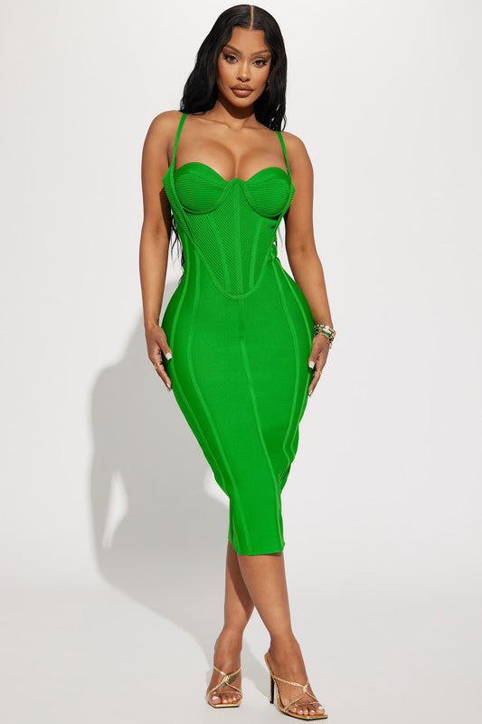 Gianna Martinez Midi Bandaj Elbise