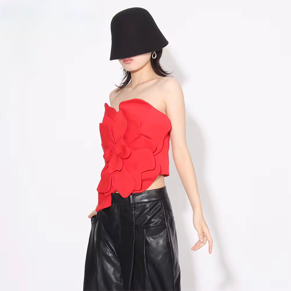 Romantic Rosette Crop Top