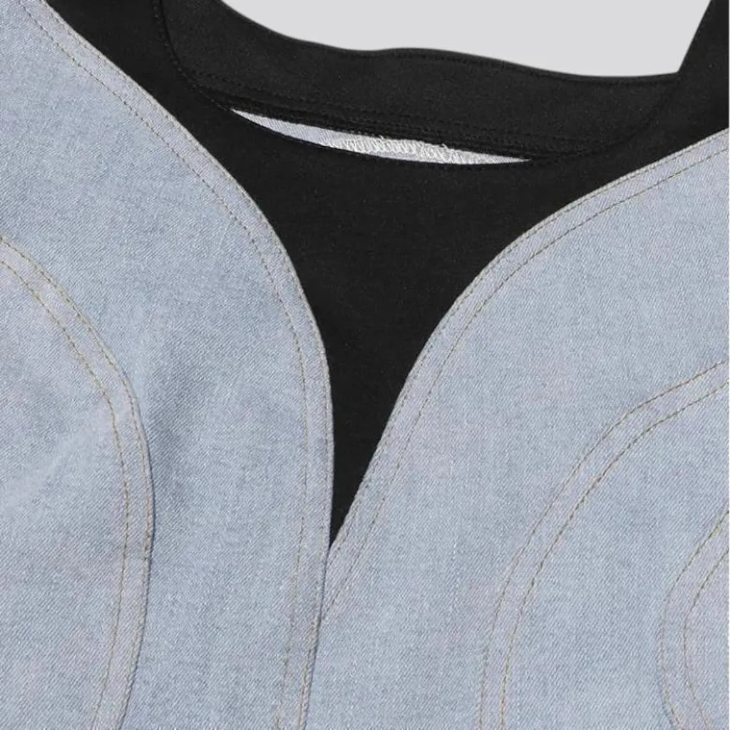 Melinda Asimetrik Sırt Dekolteli Mini Elbise